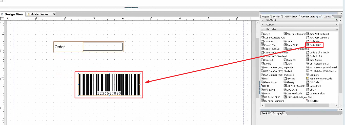 8.Adobe Form_添加条形码